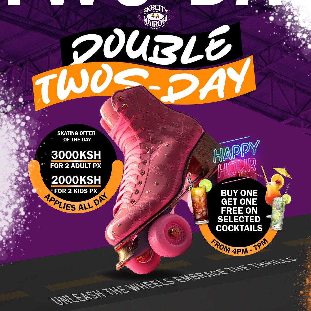 Skate City Nairobi Double Tuesday offer