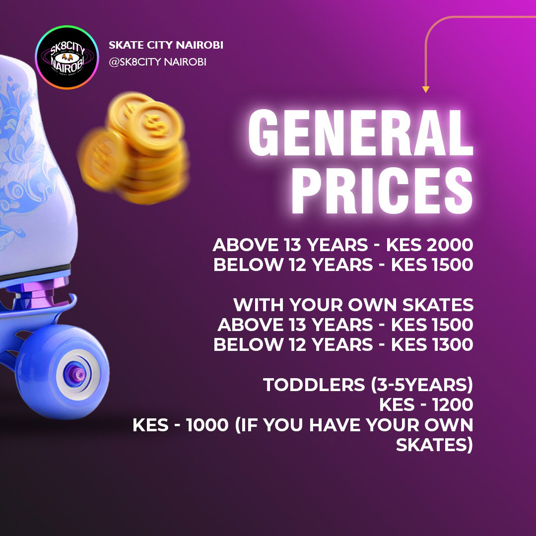 Skate City Nairobi Skating Rates